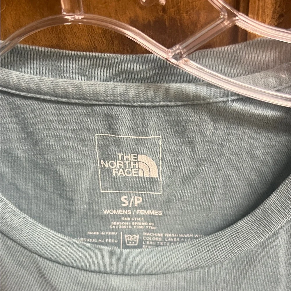The North Face Women's Light Blue Floral Tee - Picture 2 of 4